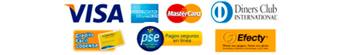 Recibimos todas las tarjetas de crédito y debito en Colombia